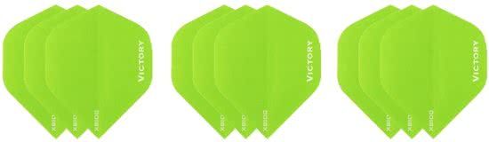 Dragon Darts 3 sets 9 stuks Super Sterke Groene Poly XS100 - flights - dartflights