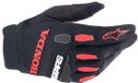 Alpinestars Honda Full Bore Handschoenen Zwart Fel Rood Maat M