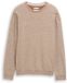 Tom Tailor Gebreide trui van katoen - Maat S - brown offwhite twotone