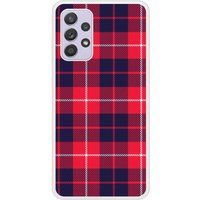 Samsung Bedrukt siliconen hoesje compatibel met Galaxy A52 Tartan Rouge 2