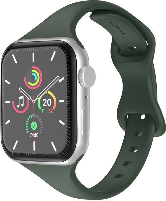 imoshion Slim siliconen bandje voor de Apple Watch | 38/40/41/42 mm - Olive Green