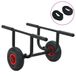 dkd-home-decor Kajak-Trolley en aluminium, capacité de charge de 90 kg, 80 x 65 x 41 cm