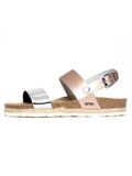 Bayton Sandalen met riem 'Tone' goud / zwart / zilver