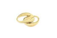 Calvin Klein Dames ELONGATED DROPS Collectie Ring Geelgoud - 35000448B, Roestvrij staal, Zonder Edelsteen, Roestvrij staal, Geen edelsteen