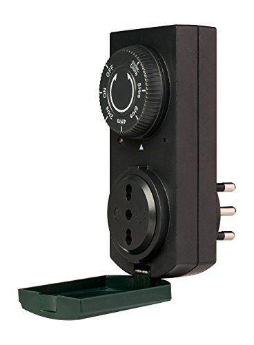 Poly Pool PP1410 stopcontact met sensor, zwart/groen, eenheidsmaat