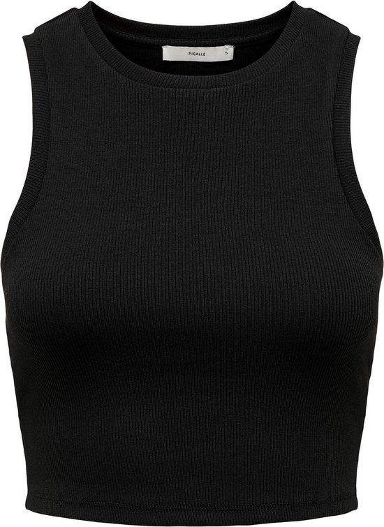 ONLY ONLVILMA Cropped Tank Top - Black - Women's XL