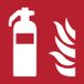 Djois Pictogram Brandblusser 200x200mm RD