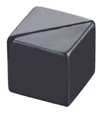 Garcia de Pou Acryl Tafelblad kubus, 2,9 cm, Zwart, One Size