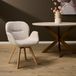 StarFurn Eetkamerstoel Jesse - Beige Stof - Set van 2