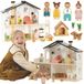 Tooky Toy Tooky Speelgoed Houten Poppenhuis Met Accessoires En Familie 20 St.