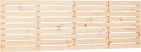 vidaXL Hoofdbord wandmontage 206x3x63 cm massief grenenhout