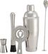 Basics Barbestek - Shaker de 710 ml - Passoire - Jigger et muddler - Set de 5 pièces - Acier inoxydable
