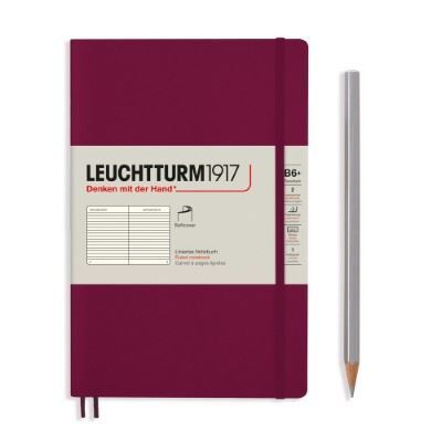 Leuchtturm Leuchtturm Notitieboek B6+ Softcover Port Red Gelinieerd