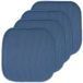 Sweet Home Collection Stoelkussen Memory Foam Pads Honingraat Patroon Slip Antislip Rubber Terug Afgerond Vierkant 16" x 16" Stoelhoes, Blauw - 4 Pack