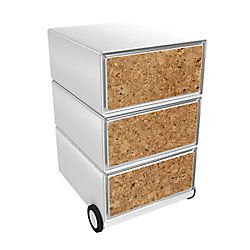 Paper Flow Paperflow easybox mobiele ladenblok met 3 lades 642x390x436mm cork - 3660141952148