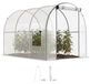 StarTech Kas Folietunnel - 6 m² - 3 x 2 x 2 meter - Versterkt stalen buisframe - Deur met rits - 2 openslaande ramen - Transparante PE/PVC-afdekking