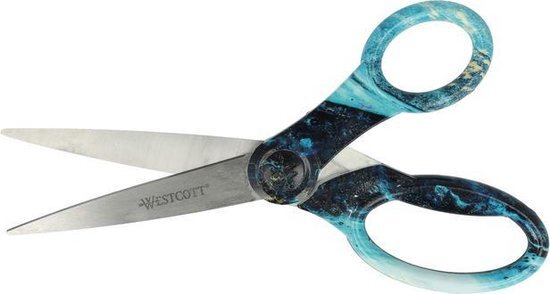 Westcott Trendsetter schaar kunststof handvat blauw 204 mm