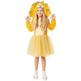 Amscan 9916871 - Girls World Book Day Lion Hooded Dress Kids Fancy Hooded Dress Kostuum Leeftijd: 8-10 jaar