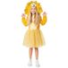 Amscan 9916871 - Girls World Book Day Lion Hooded Dress Kids Fancy Hooded Dress Kostuum Leeftijd: 8-10 jaar
