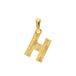 Lucardi Dames 14 karaat geelgouden letterhanger H