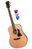 Cascha Westerngitaar Dreadnought Akoestische Gitaar Stalen Snaren Bruin Inclusief 3 Plectrums