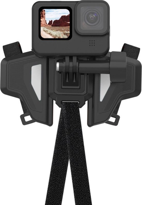 TELESIN Universele Helm Bevestigings Houder voor Action Camera - Zwart