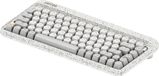 Lofree Zero Artz Clavier mécanique sans fil, Bluetooth 5.3 / 2.4GHz / USB-C, disposition QWERTY, Blanc