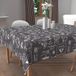 Soleil d'ocre Printed Tablecloth, Dirt-Repellent, Square, 180 x 180 cm, Coffee