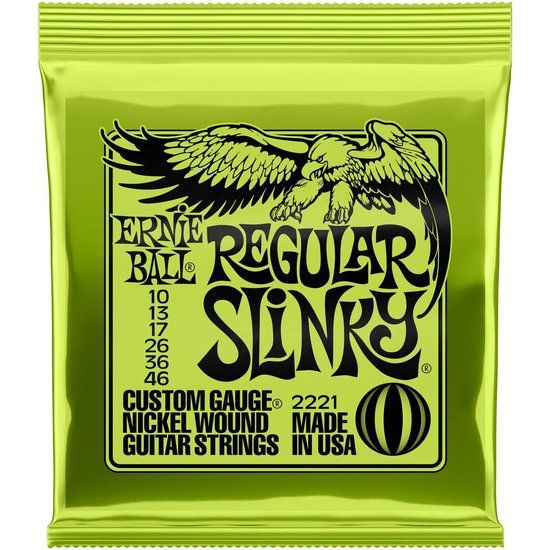 Ernie Ball 2221 Regular Slinky Nickel Wound Electric Guitar Strings - 10-46