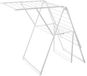 Étendage pliable - Séchoir à linge avec 2 ailes et 23 tringles de séchage - Métal - Blanc - Capacité de charge 22,7 kg