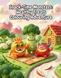 Snack-Time Monsters: Healthy Treats Colouring Adventure