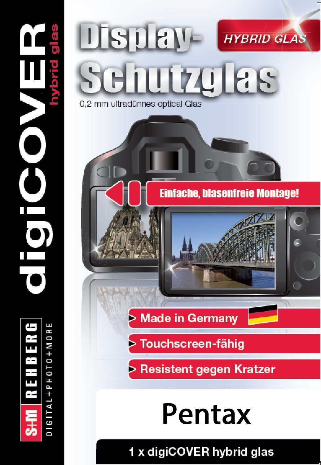 DigiCover G4034 Screenprotector Camera K-S1 Glas Transparant