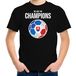 Slowakije EK/ WK supporter t-shirt - we are the champions met Slowaakse voetbal - noir - enfants - vêtements / chemise 146/152
