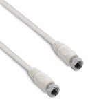 Coaxiale tv-kabel F-stekker naar stekker 10 m