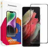 Accezz Screen Protector - Gehard Glass Full Cover voor Samsung Galaxy S21 Ultra