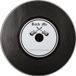 Santex Tafel placemats Muziek thema - onderleggers vinyl platen print - 12x stuks - Rond - zwart - Dia 34 cm