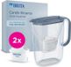 BRITA Style Essential carafe filtrante, 2,4 litres, 2 filtres Maxtra Pro Pure, avec filtre minéral