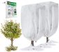 Famanu - Housse d'hivernage pour plantes - Protection contre le gel - Toison avec cordon de serrage - Transparent 2 pièces