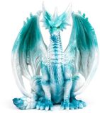 Puckator Dragon Sculptuur - Lord of the Ice - Dragon of Dark Legende, handgeschilderd