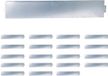 Merkloos Borderrand - set van 20 - 18 x 100 cm - flexibel - staal - zilver