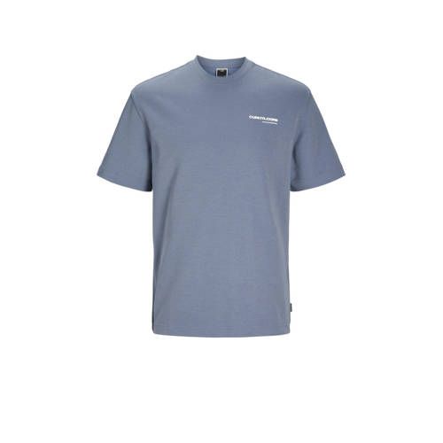 JACK & JONES CORE T-shirt JCOAERO - Paars met Backprint