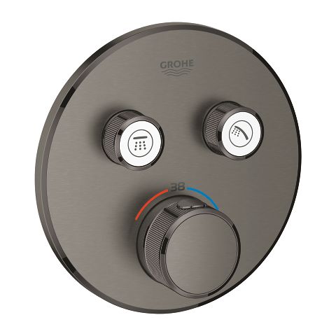 GROHE Grohtherm SmartControl Thermostatische Douchekraan - Inbouw - Hard Graphite geborsteld