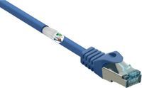 Renkforce RF-5043918 RJ45 Netwerkkabel, patchkabel CAT 6A S/FTP 10.00 m Blauw Snagless, Vlambestendig 1 stuk(s)