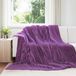 vidaXL - Dekentjes - 6 st - Paars - 270 x 240 cm - 9.15 kg - Fleece
