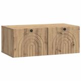 vidaXL Wandmontage TV-kast 78,5 x 41 x 30 cm Artisanaal eiken