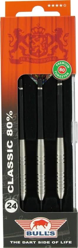 Bulls Classic 80% Tungsten 24 gram Steeltip Dartpijlen