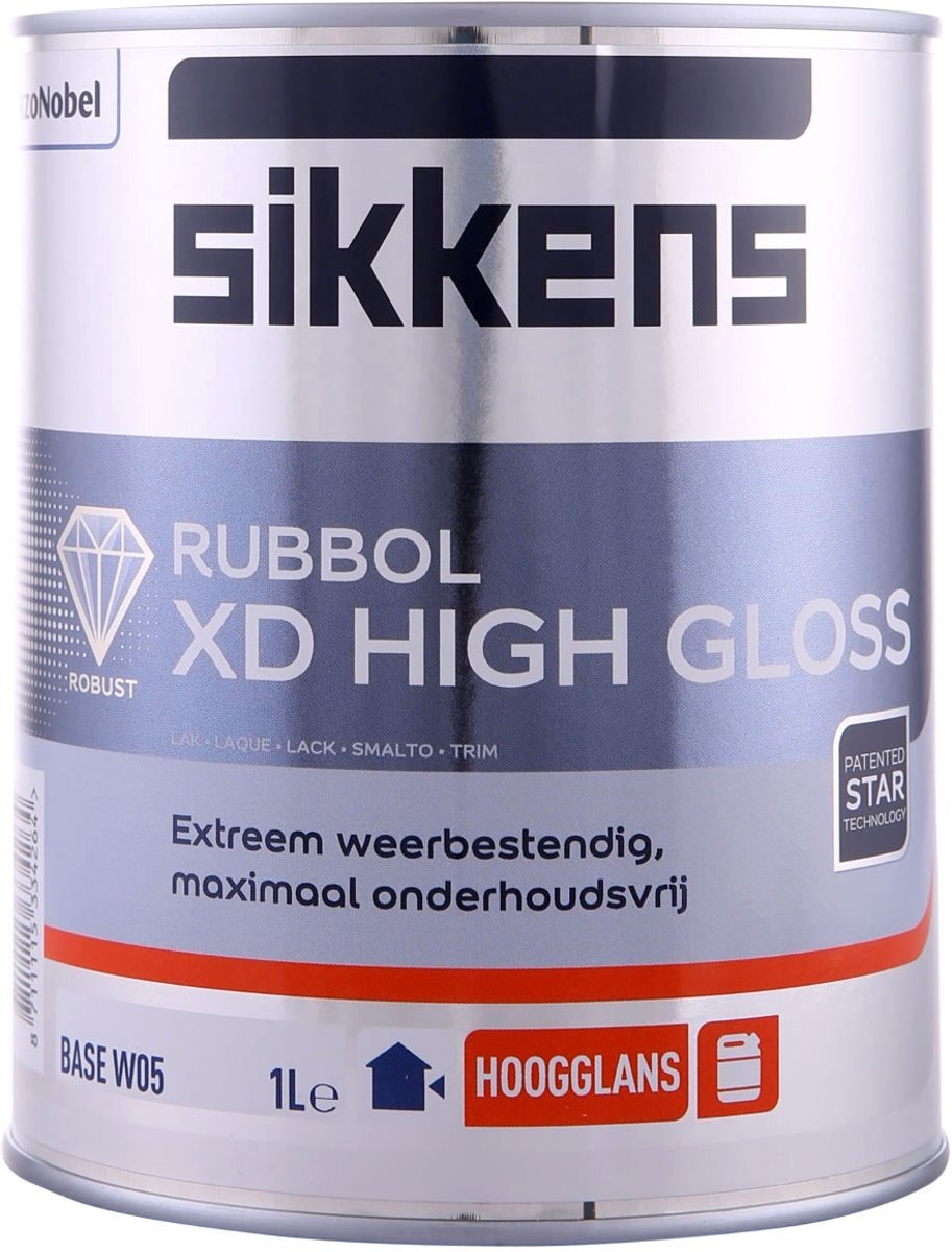 Sikkens Rubbol XD High Gloss G0.05.85 Mergelwit 1 Liter