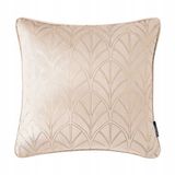Room99 Decoratieve Kussenhoes Bliss 45x45 cm - Crème Velours met Gouden Accent