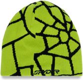 Spyder Reversible Web Muts Groen Man, Vrouw
