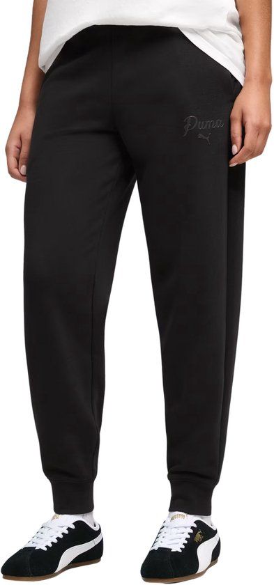 Puma ESS Script Comfort Joggingbroek Dames Zwart - Maat L